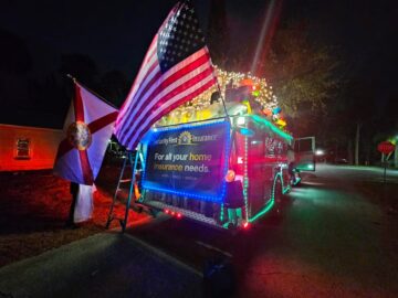 Security First Insurance Unveils Float for 33rd Annual Ormond Beach HOme for the HOlidays Parade