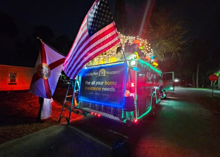 Security First Insurance Unveils Float for 33rd Annual Ormond Beach HOme for the HOlidays Parade